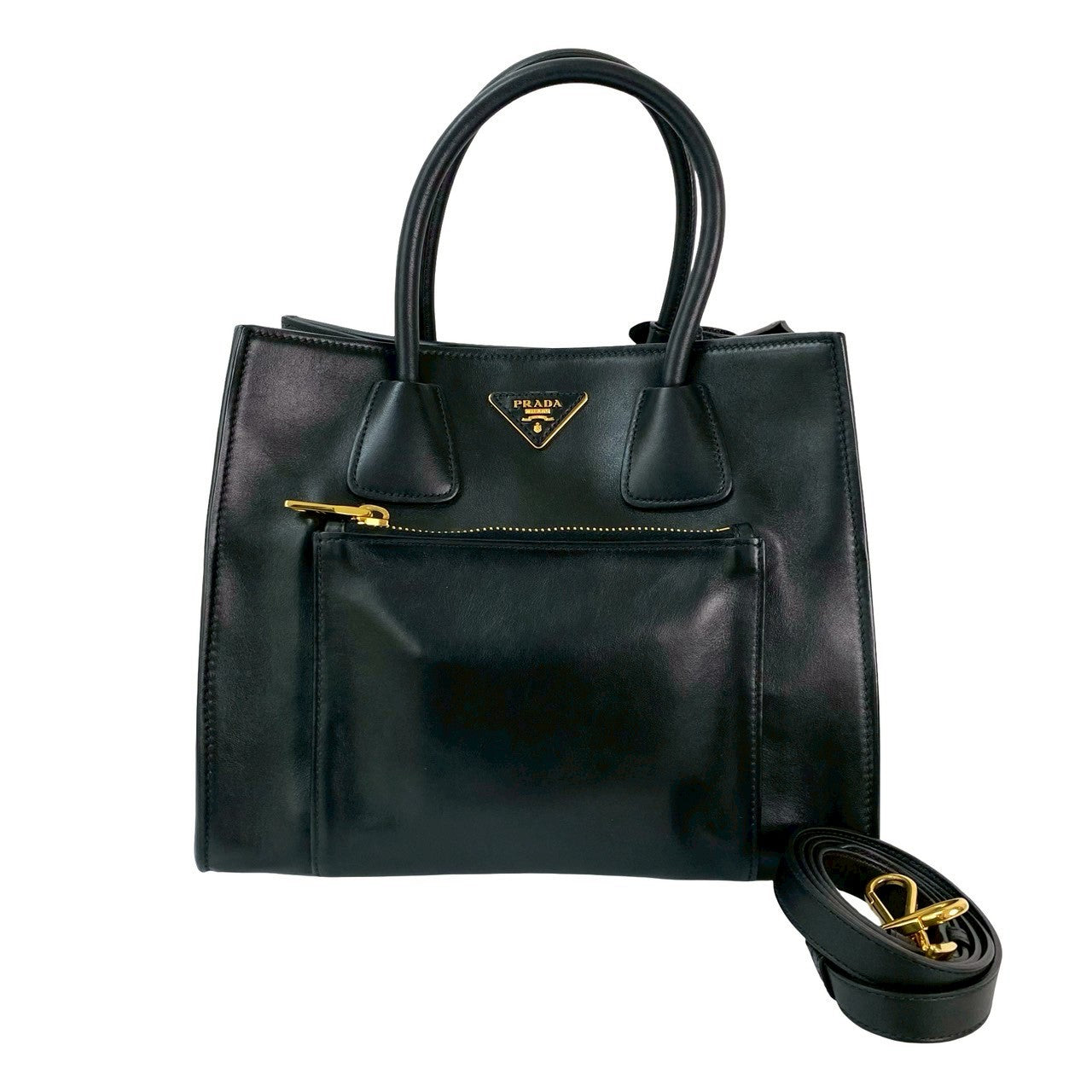 Shoulder Bag Leather Black Leather Black