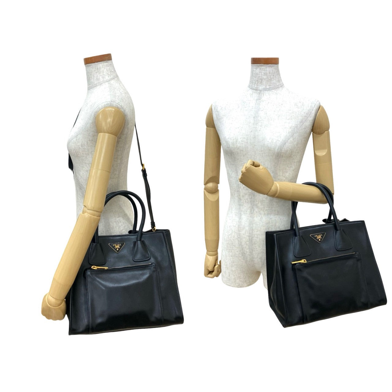 Shoulder Bag Leather Black Leather Black