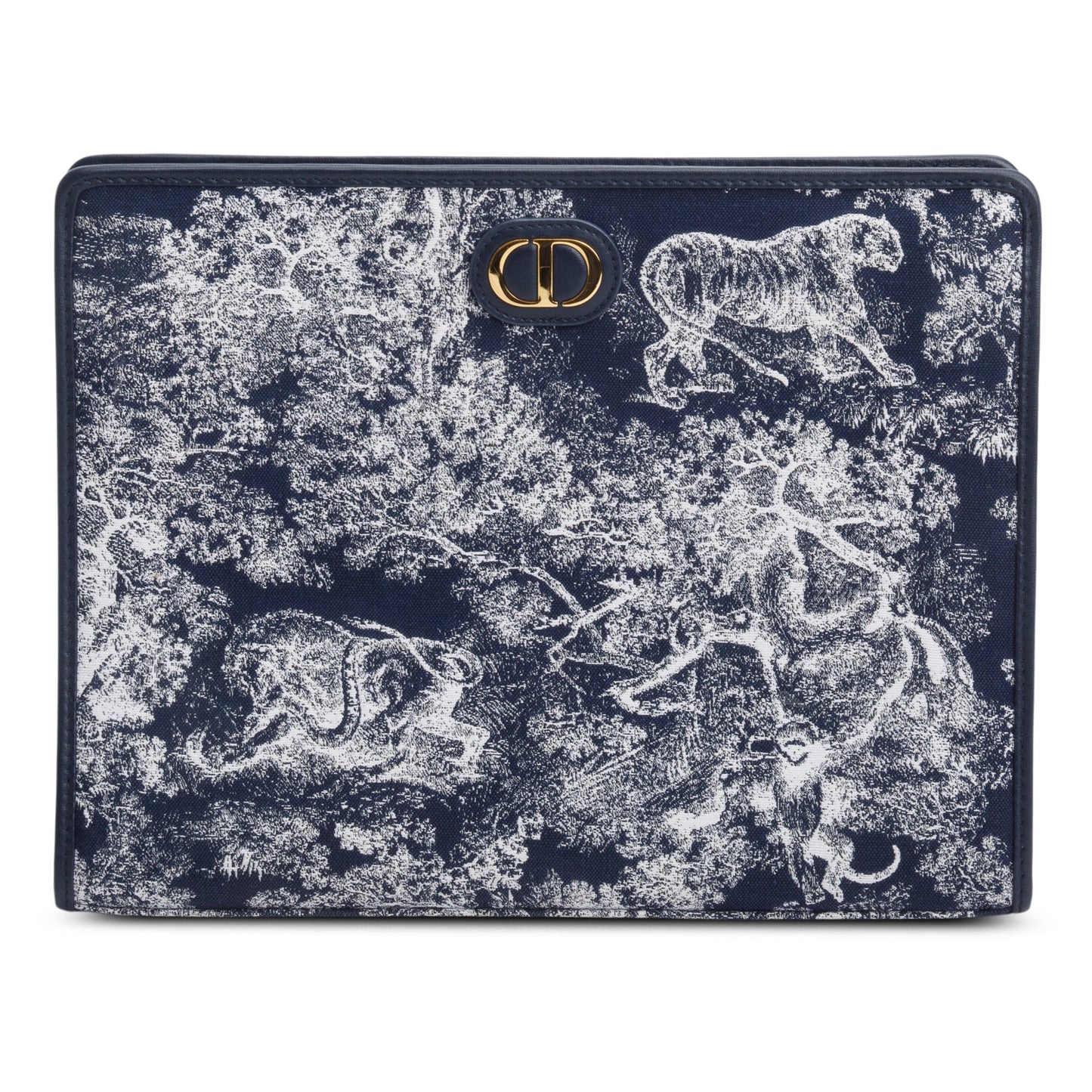 Dior Christian Toile De Jouy Reverse Jacquard Dea Blue Travel Bag