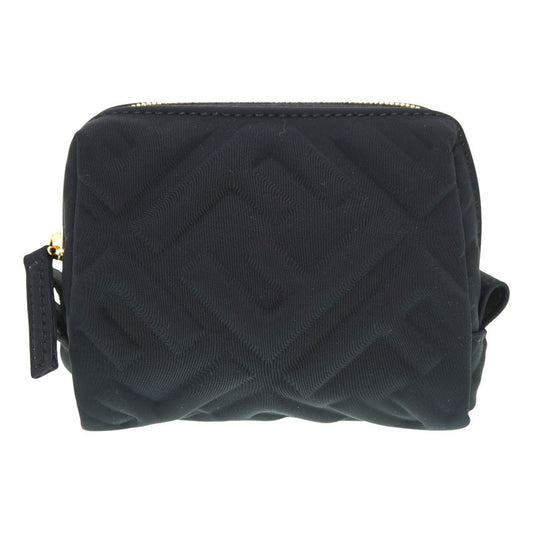 Fendi Pouch 8N0179 Makeup Pouch Women Handbag Nylon Black Travel Bag
