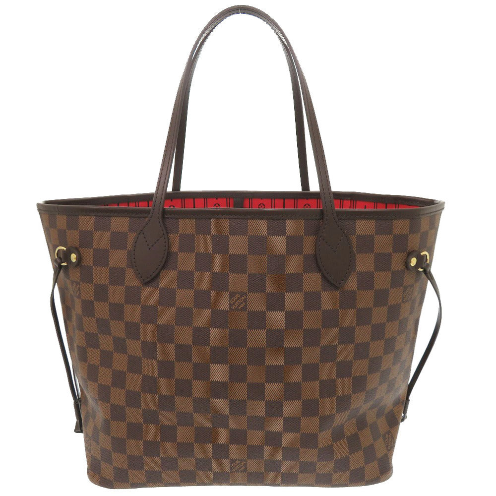Louis Vuitton N51105 Damier Neverfull MM Canvas Brown Tote Bag