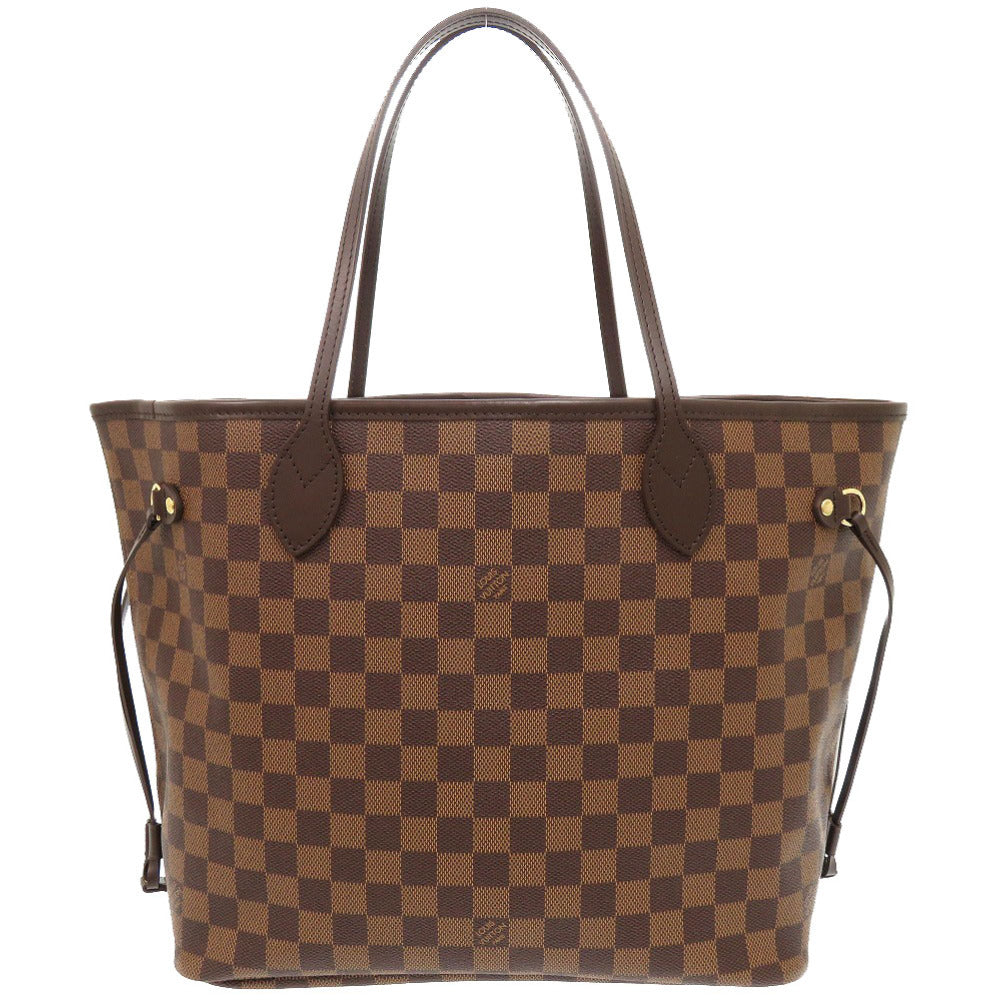 Louis Vuitton N51105 Damier Neverfull MM Canvas Brown Tote Bag