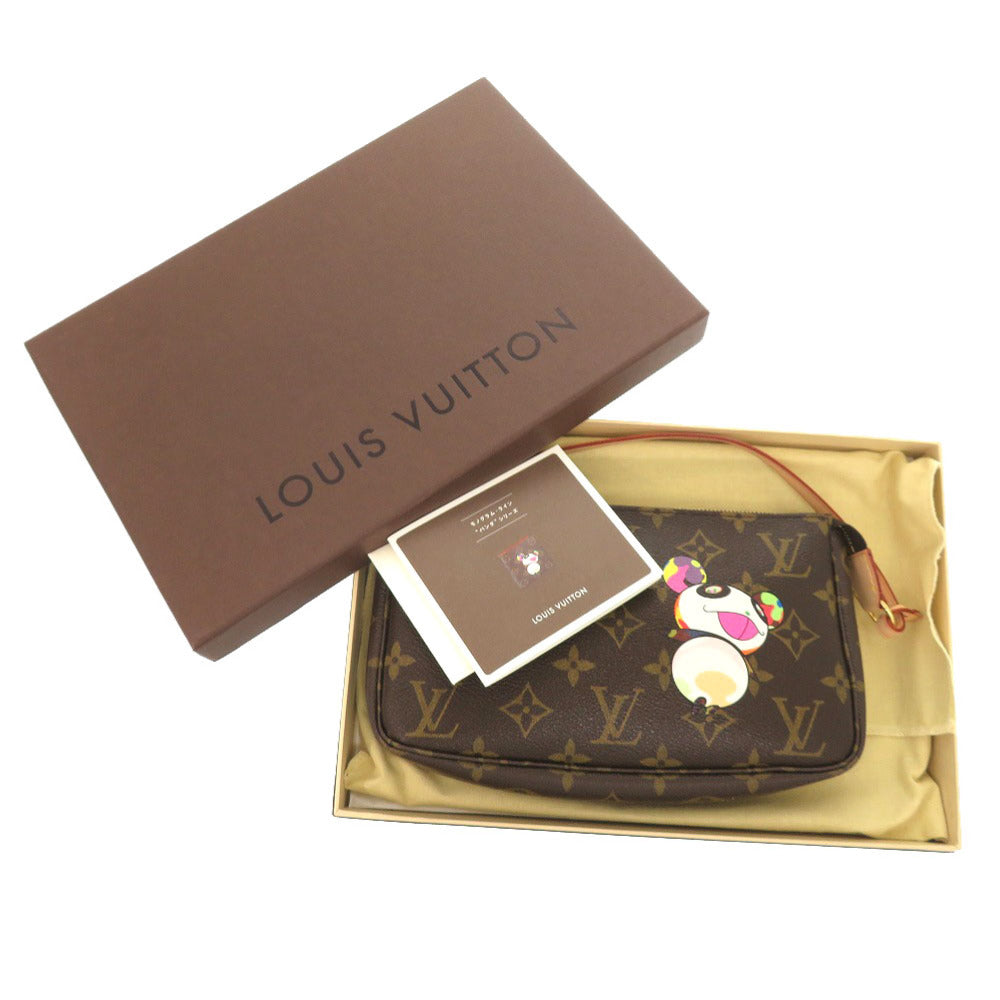 Louis Vuitton Pouch M51981 Accessory pouch panda Monogram Canvas Brown Clutch Bag