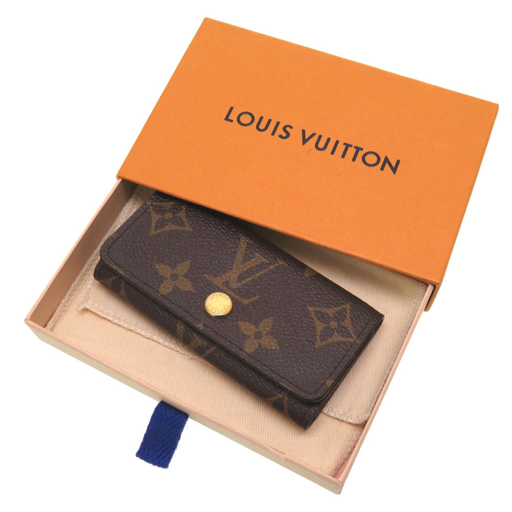 Louis Vuitton Key holder M69517 4 Monogram Canvas Brown Key Chain 6B0104Ip5