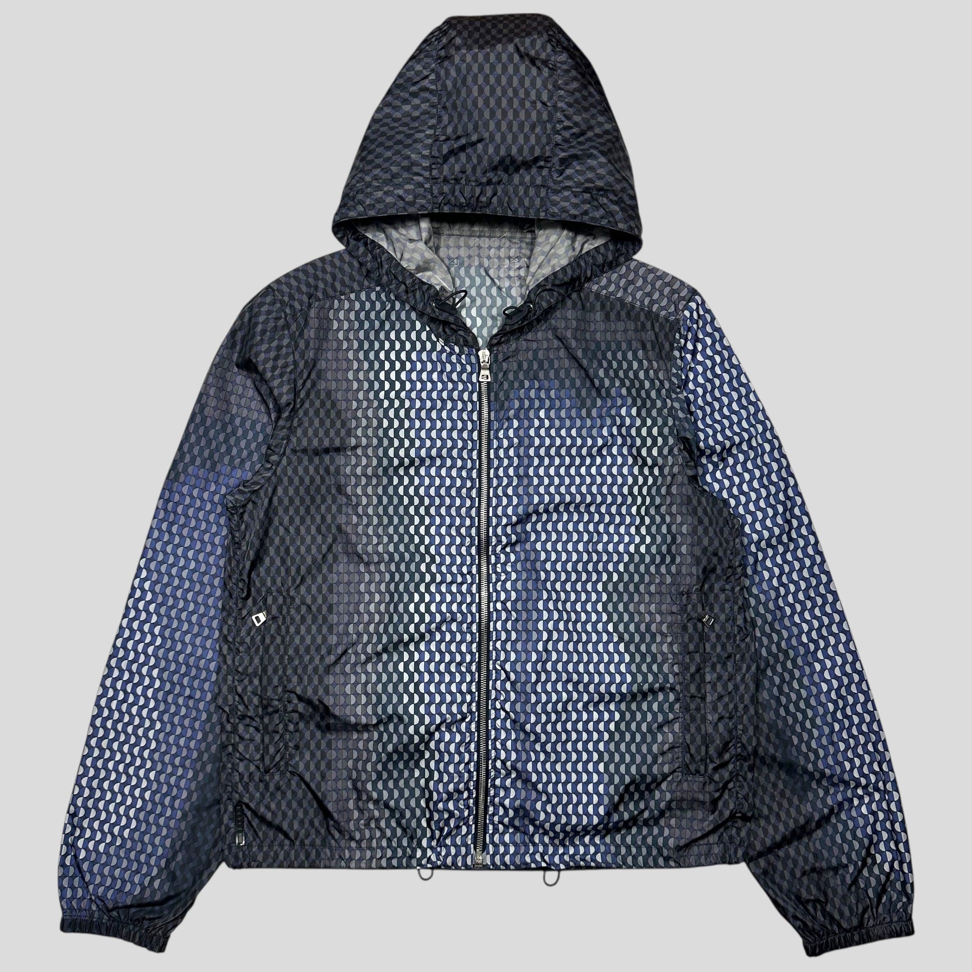 Prada Handbag Sport Geometric Shadow Print Jacket - M Nylon