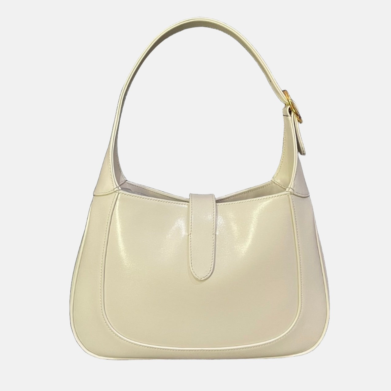Gucci Jackie Missing Strap Leather White Small Travel Bag