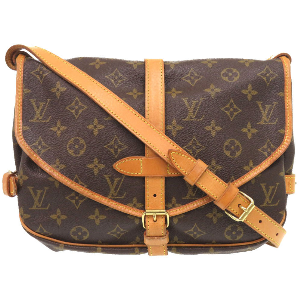 Louis Vuitton M42256 Saumur 30 Monogram Canvas Brown Shoulder Bag 6D0738Sb5A4