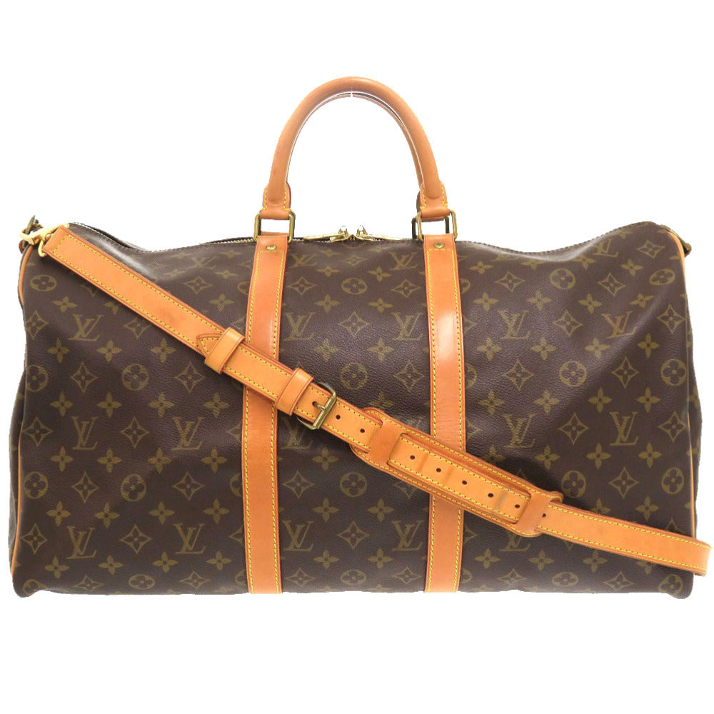 Louis Vuitton Boston Duffel M41416 Keepall bandouliere50 Monogram Canvas Brown Travel Bag 5