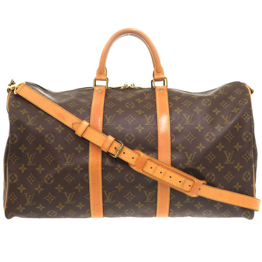 Louis Vuitton Boston Duffel M41416 Keepall bandouliere50 Monogram Canvas Brown Travel Bag 5