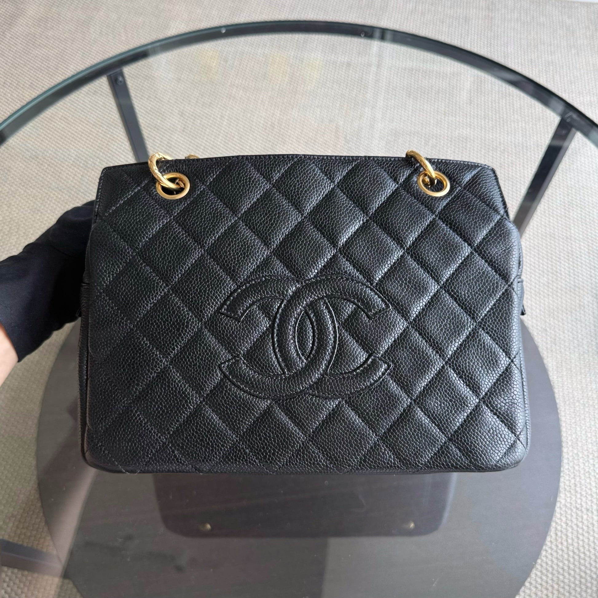 Chanel Petite Timeless Tote - Caviar Grained Calfskin Quilted Tote Bag 13 14