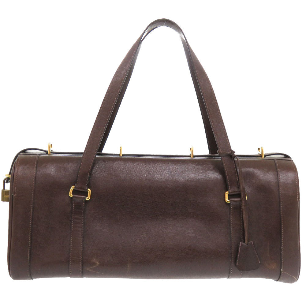 Boston Duffel Bag Mens Leather Brown Travel Bag