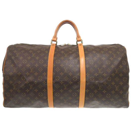 Louis Vuitton Boston Duffel M41422 Keepall 60 Monogram Canvas Brown Travel Bag 5