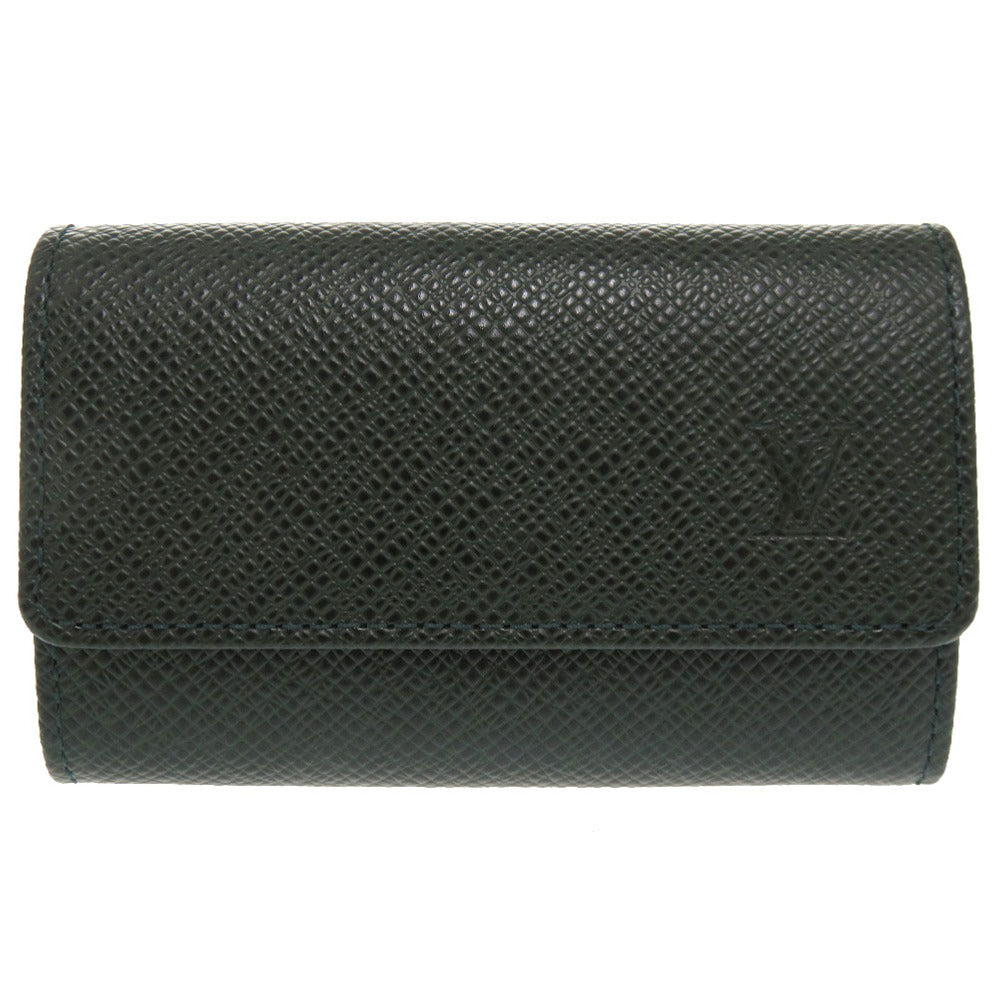 Louis Vuitton Key holder M30534 Taiga Leather Green Key Chain