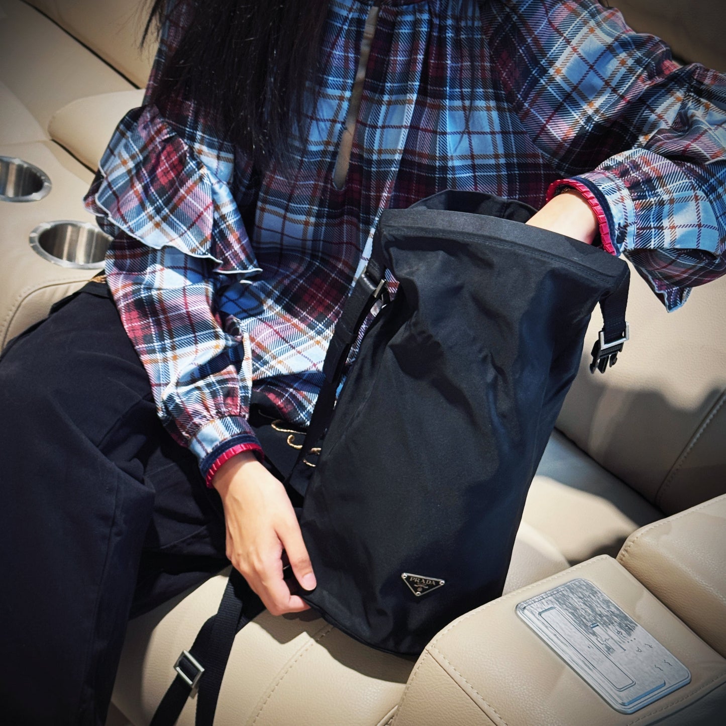 Prada Vela Shoulder Bag Tws Nylon
