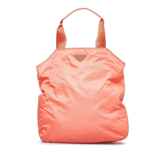 Prada Tessuto Tote Bag Nylon Pink