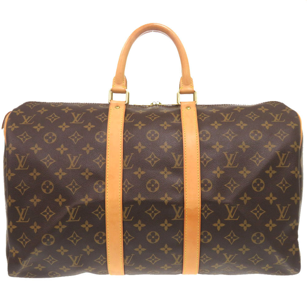 Louis Vuitton Boston Duffel M41428 Keepall 45 Monogram Canvas Brown Travel Bag 6F0352Bb5A6