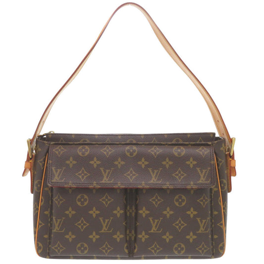 Louis Vuitton M51163 Vivasite GM Monogram Canvas Brown Shoulder Bag 6F0594Pz5K11