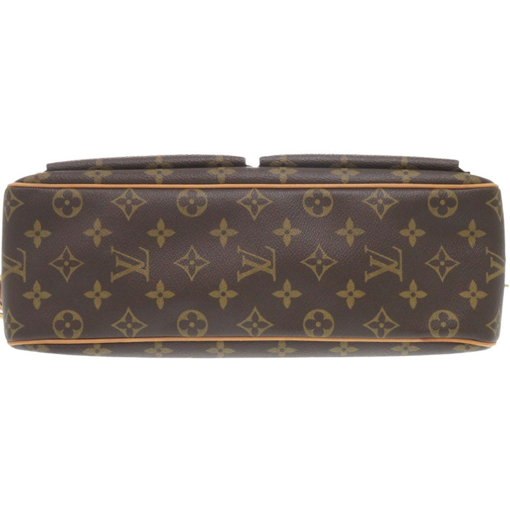 Louis Vuitton M51163 Vivasite GM Monogram Canvas Brown Shoulder Bag 6F0594Pz5K11