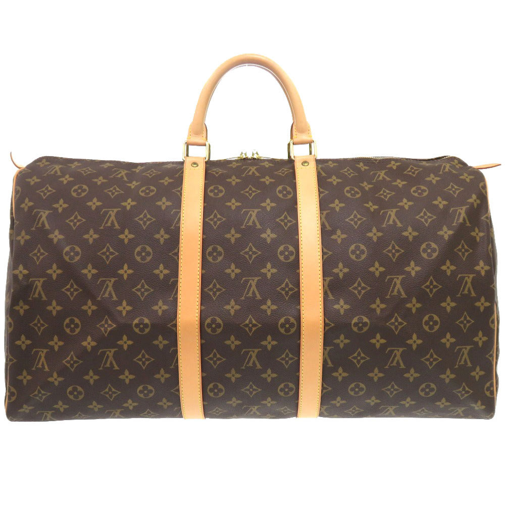 Louis Vuitton Boston Duffel M41424 Keepall 55 Monogram Canvas Brown Travel Bag 6F0929Pl6A2