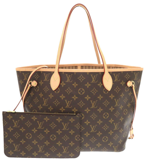Louis Vuitton M40995 New Neverfull MM Monogram Canvas Brown Tote Bag