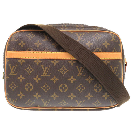 Louis Vuitton M45254 Reporter PM Monogram Canvas Brown Shoulder Bag 6G0596Ss5A5