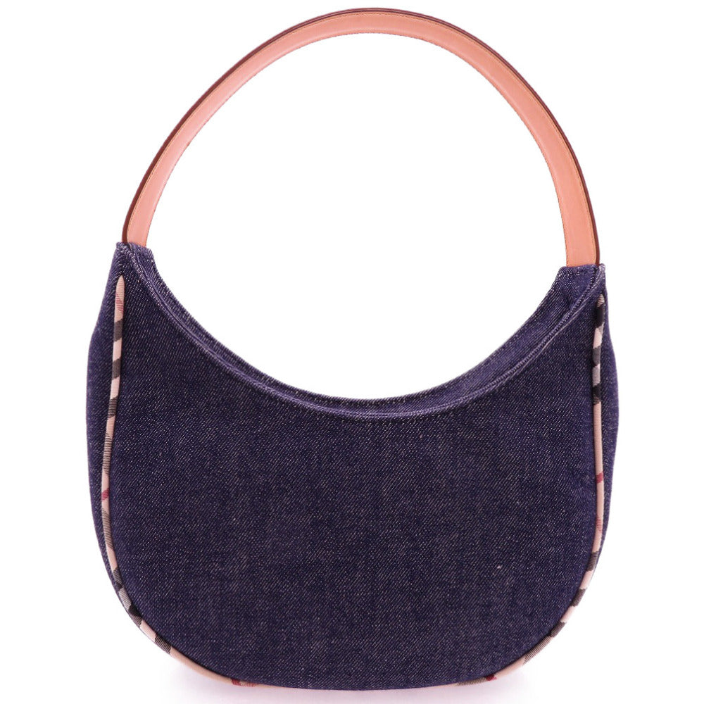 Burberry Shoulder Bag Nova Check Women Denim Navy