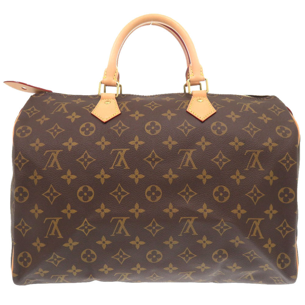 Louis Vuitton M41107 Speedy 35 Monogram Canvas Brown Handbag 6G0997Ig6A4