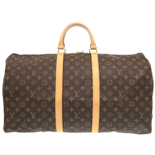 Louis Vuitton Boston Duffel M41424 Keepall 55 Monogram Canvas Brown Travel Bag 6G1639Pp5A2