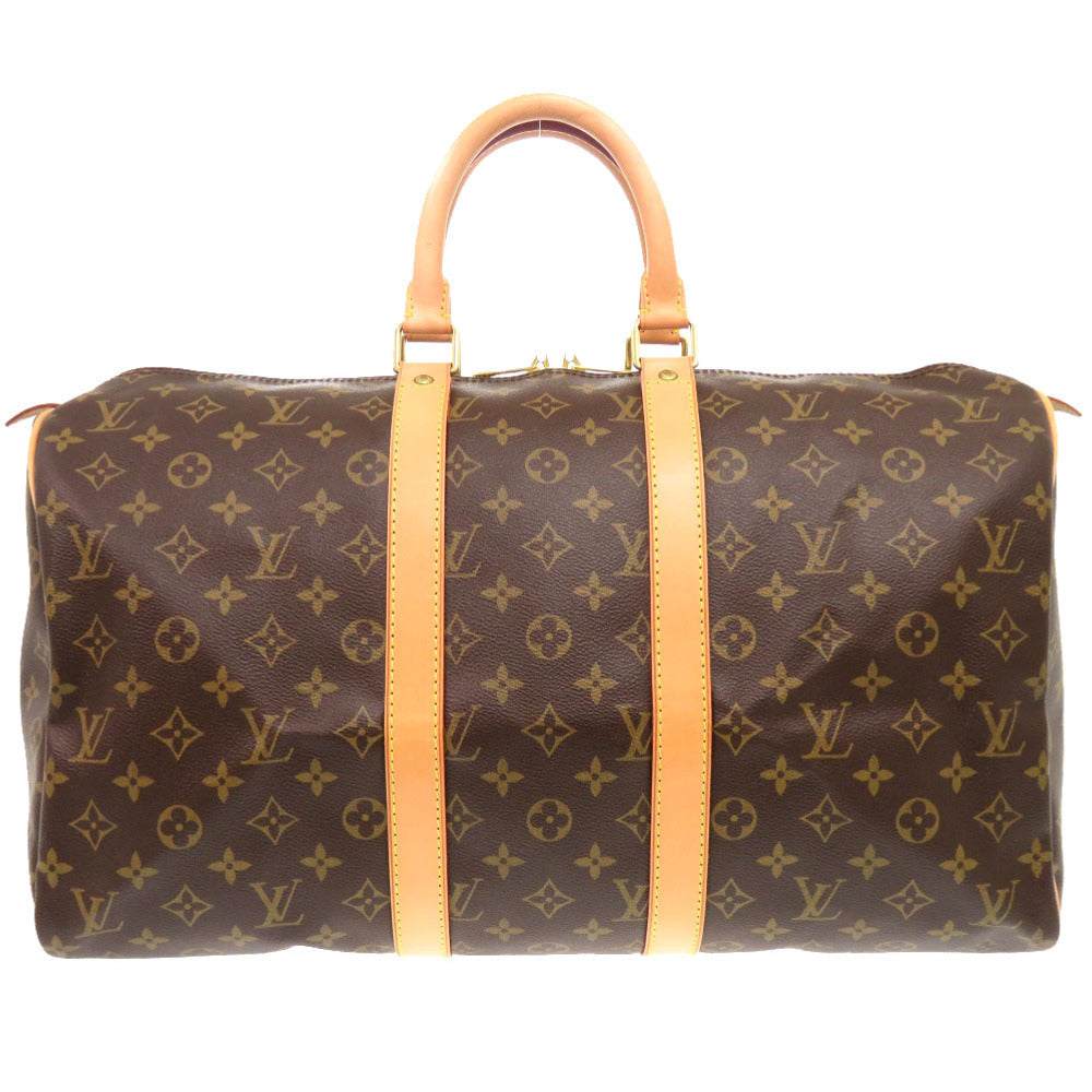 Louis Vuitton Boston Duffel M41428 Keepall 45 Monogram Canvas Brown Travel Bag 3