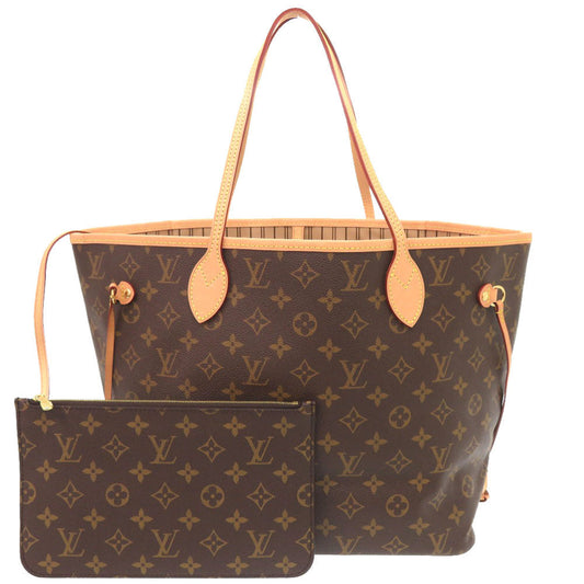 Louis Vuitton M40995 New Neverfull MM Monogram Canvas Brown Tote Bag 6G2117Zi6A1