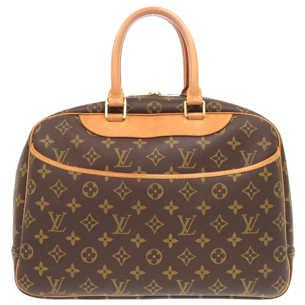 Louis Vuitton M47270 Deauville Monogram Canvas Brown Handbag 6H0522G5
