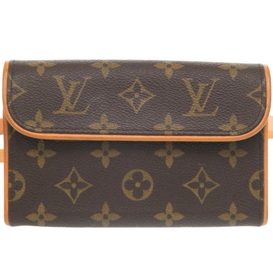 Louis Vuitton Waist M51855 Florentine XS Pochette Monogram Canvas Brown Clutch Bag