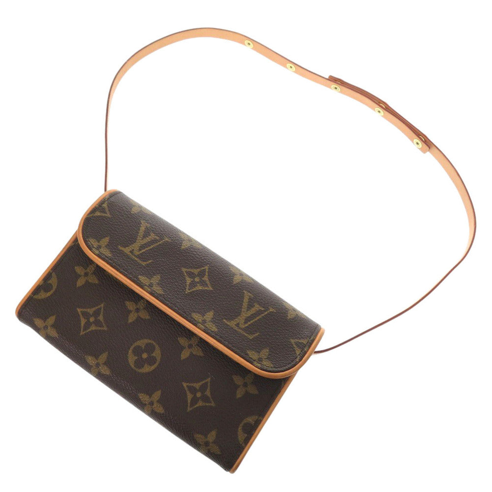 Louis Vuitton Waist M51855 Florentine XS Pochette Monogram Canvas Brown Clutch Bag