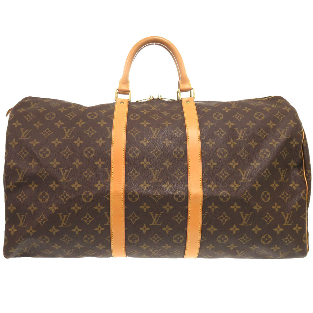 Louis Vuitton Boston Duffel M41424 Keepall 55 Monogram Canvas Brown Travel Bag 6I0808Lzs5A8