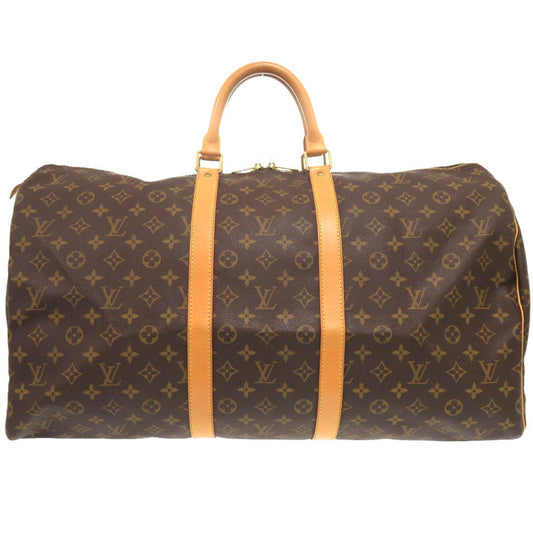 Louis Vuitton Boston Duffel M41424 Keepall 55 Monogram Canvas Brown Travel Bag 6I0808Lzs5A8