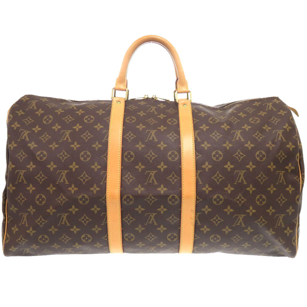 Louis Vuitton Boston Duffel M41424 Keepall 55 Monogram Canvas Brown Travel Bag 6I0808Lzs5A8