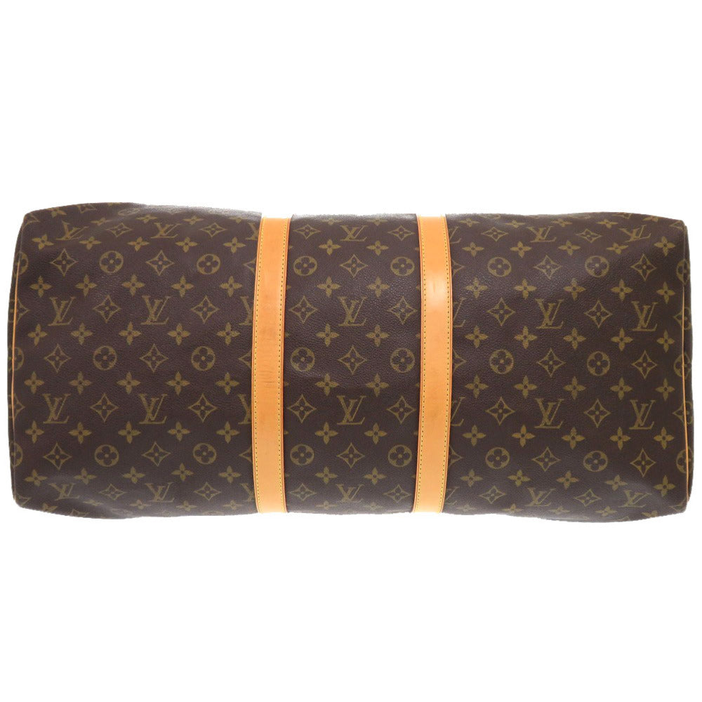 Louis Vuitton Boston Duffel M41424 Keepall 55 Monogram Canvas Brown Travel Bag 6I0808Lzs5A8