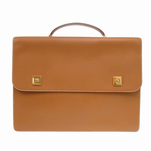 Hermes Briefcase Vaux Chamonix Natural Danube Handbag Travel Bag