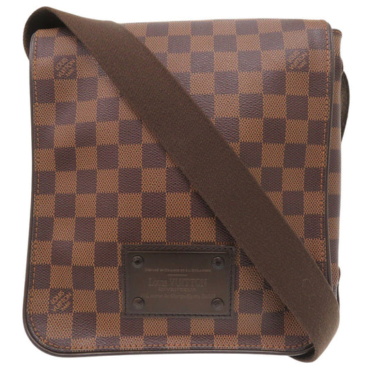 Louis Vuitton N51210 Damier Ebene Damier Brooklyn Canvas Shoulder Bag