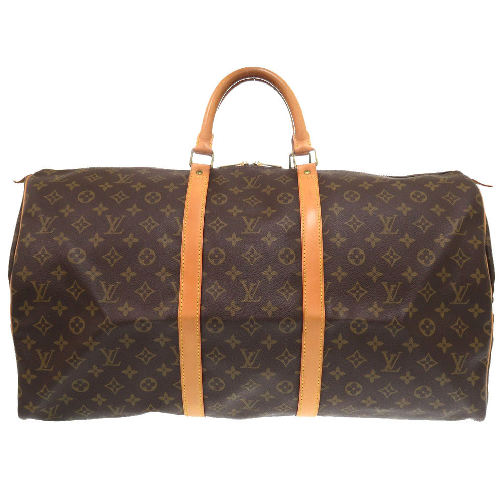Louis Vuitton Boston Duffel M41424 Keepall 55 Monogram Canvas Brown Travel Bag 6I1475La5A6
