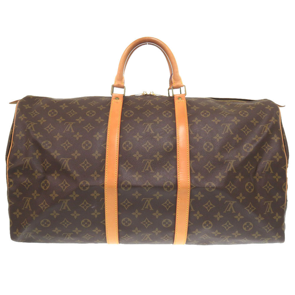 Louis Vuitton Boston Duffel M41424 Keepall 55 Monogram Canvas Brown Travel Bag 6I1475La5A6