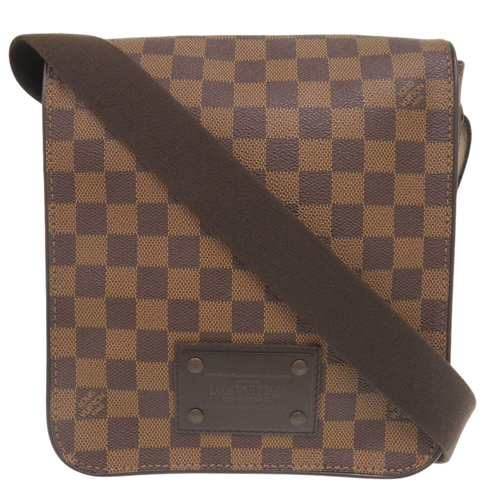 Louis Vuitton N51210 Damier Ebene Damier Brooklyn Canvas Shoulder Bag 6I1719Ba5M16