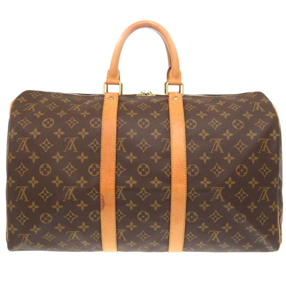 Louis Vuitton Boston Duffel M41428 Keepall 45 Monogram Canvas Brown Travel Bag 6J1056Bb5A11