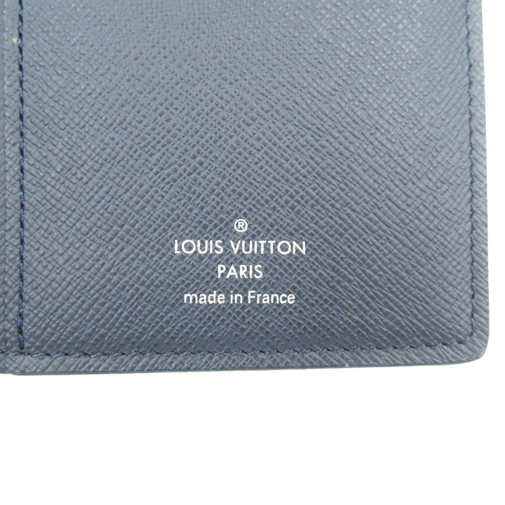 Louis Vuitton Long Purse M30502 Taiga Navy Wallet Case