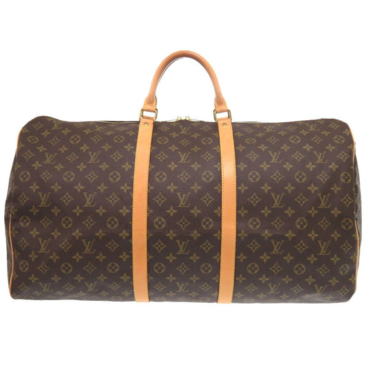 Louis Vuitton Boston Duffel M41422 Keepall 60 Monogram Canvas Brown Travel Bag 2