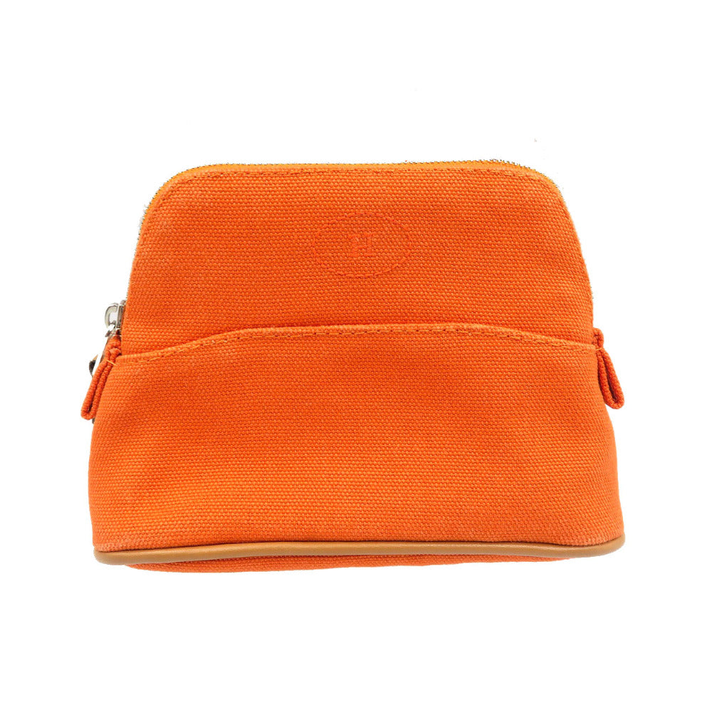 Pouch Cotton, Orange Boride Pouch Women Handbag Leather Mini Travel Bag