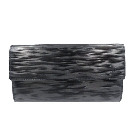 Louis Vuitton Long Purse M63592 Epi Noir Leather Wallet Case