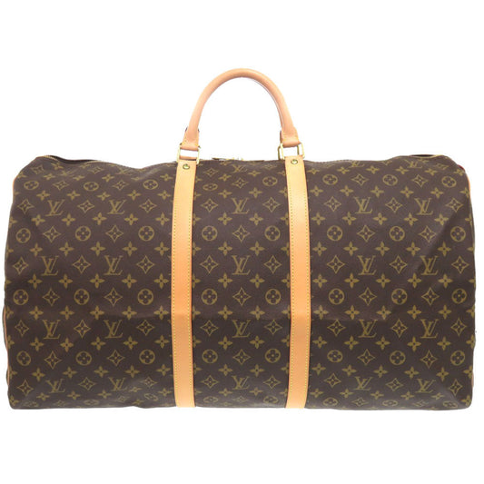 Louis Vuitton Boston Duffel M41422 Keepall 60 Monogram Canvas Brown Travel Bag 6K0201Ihe6A9