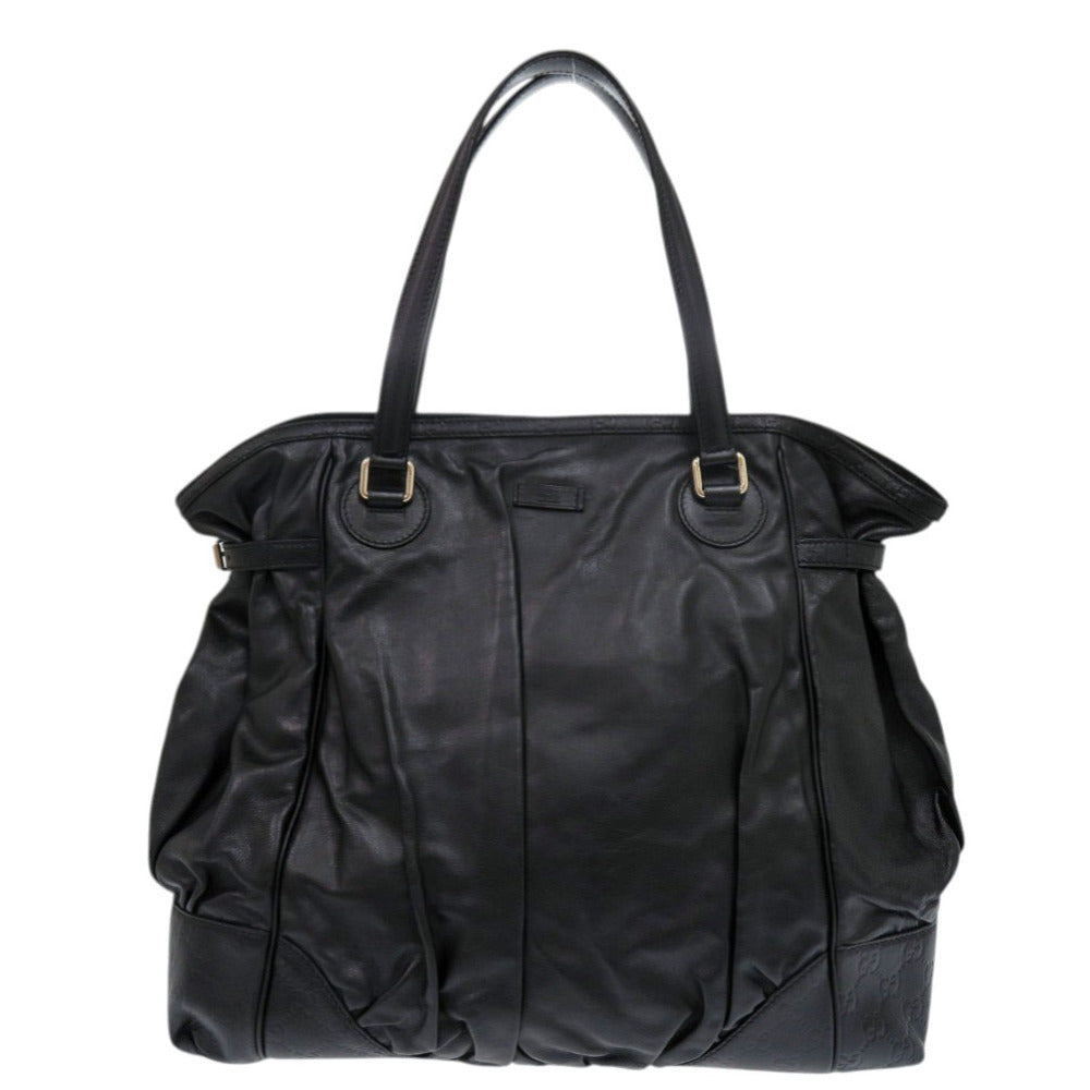 Gucci Guccisima Leather Black Tote Bag