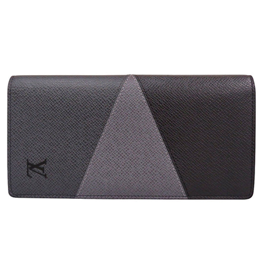 Louis Vuitton Long Purse M30715 Taiga Gray Wallet Case
